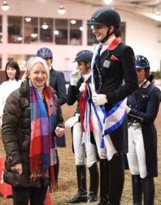 Sue McMahon at the Addington Regional Championships prize giving